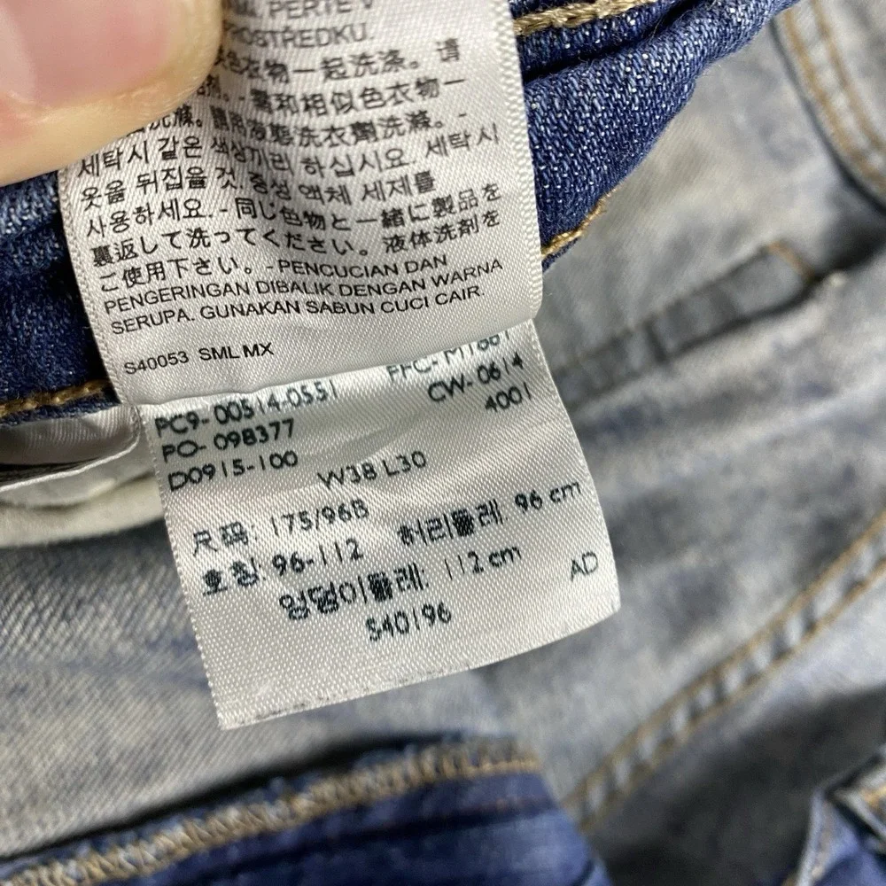Levis 514 Straight Leg Jeans Mens 38x23 Blue Medium Wash Mid Rise‎